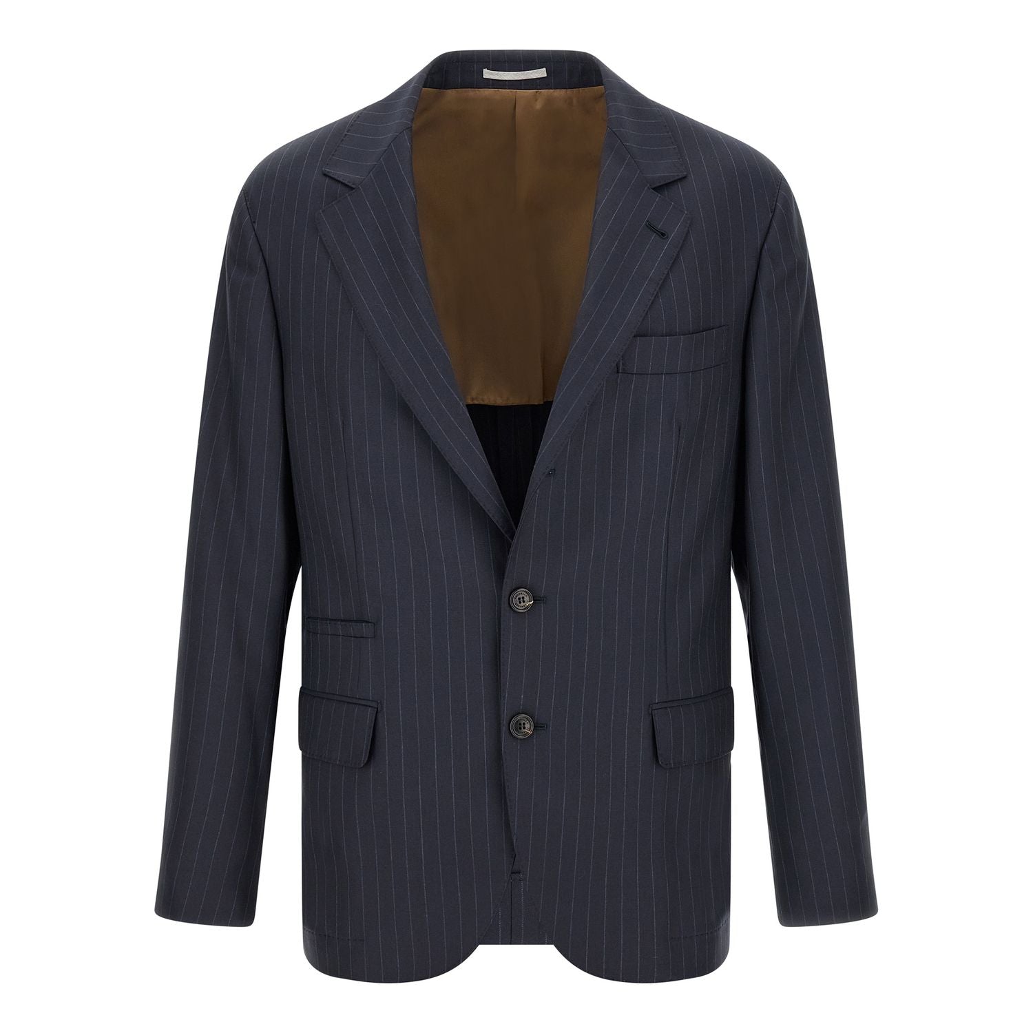 Brunello Cucinelli Blue Virgin Wool Blazer