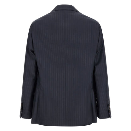 Brunello Cucinelli Blue Virgin Wool Blazer