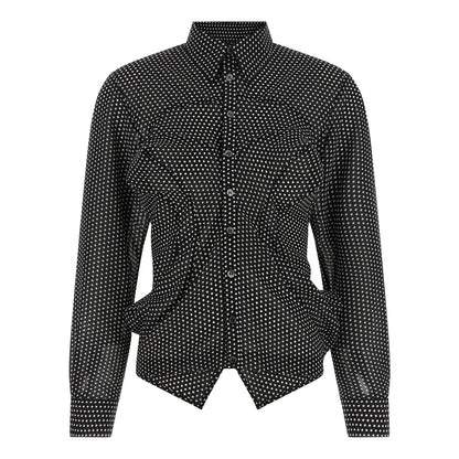 Junya Watanabe Bicolor Polyester Blouse