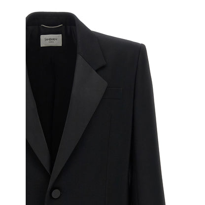 Saint Laurent Black Wool Blazer