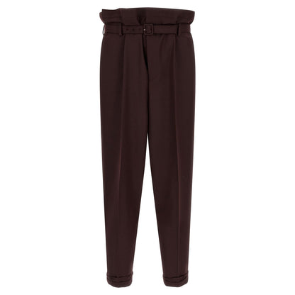 Saint Laurent Purple Wool Casual Pants