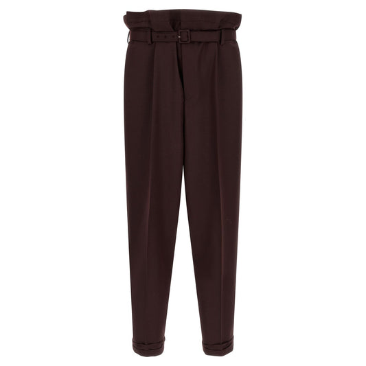 Saint Laurent Purple Wool Casual Pants