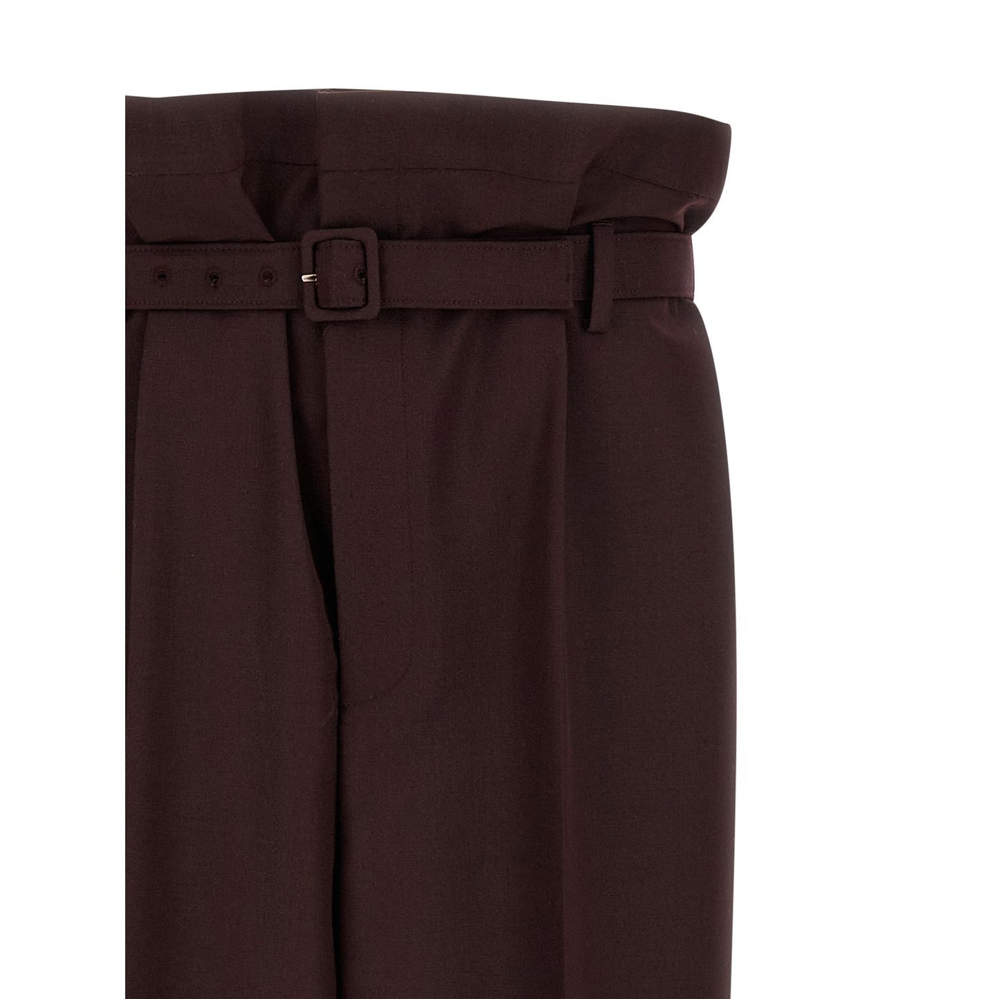 Saint Laurent Purple Wool Casual Pants