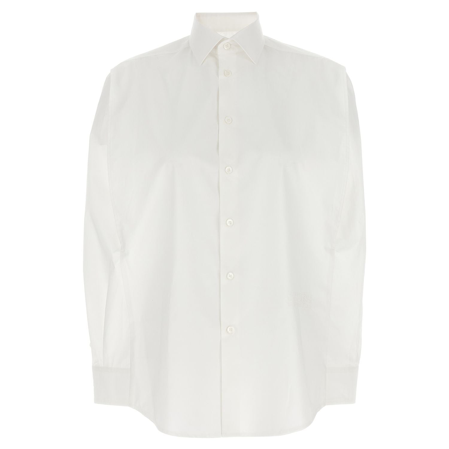 MM6 Maison Margiela White Cotton Blouse