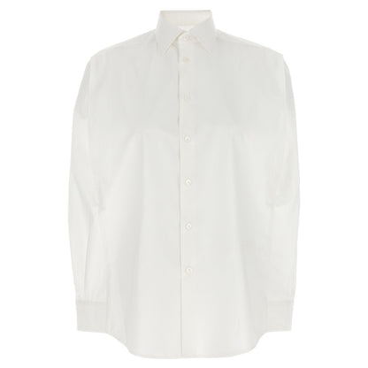MM6 Maison Margiela White Cotton Blouse