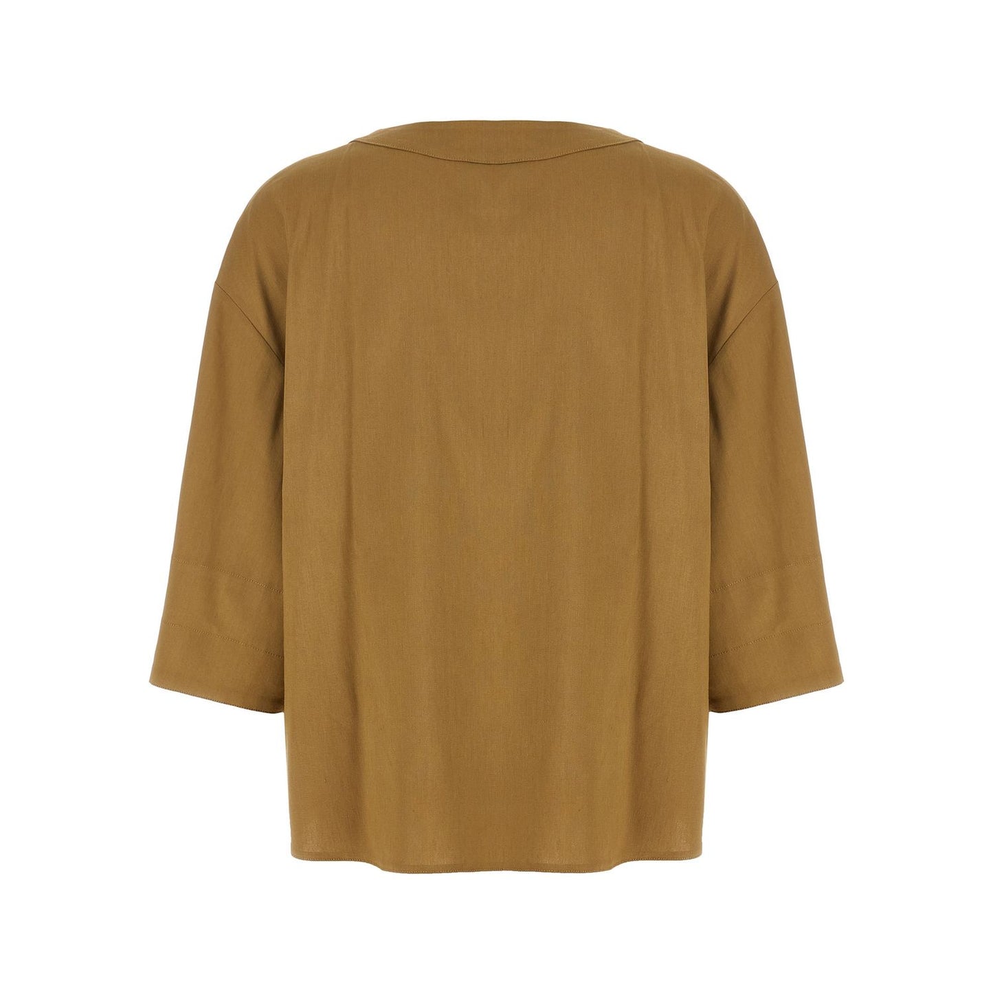 Max Mara Beige Linen Blouse