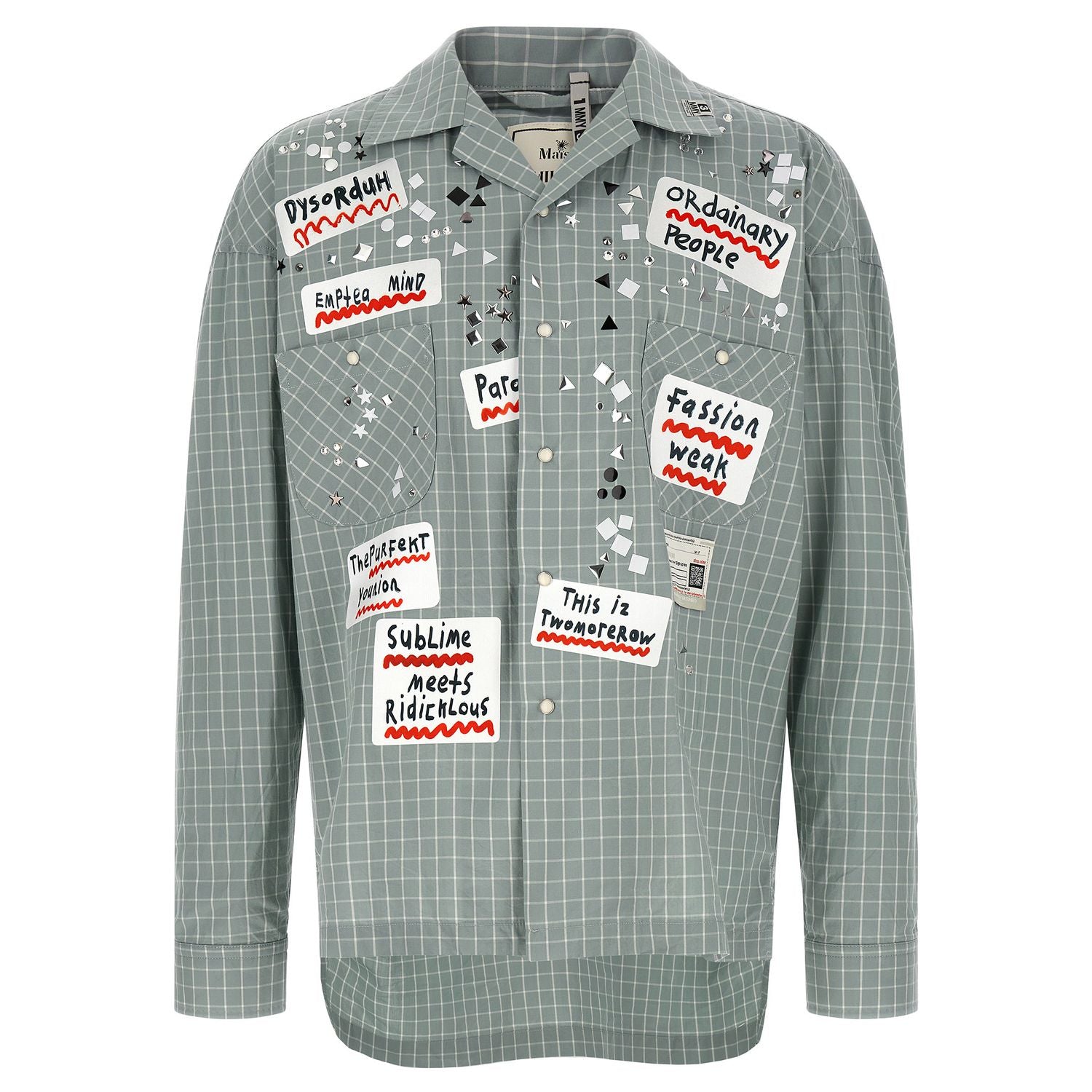 Maison Mihara Yasuhiro Blue Cotton Blouse