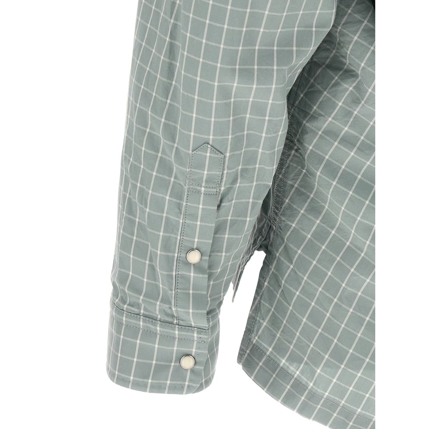 Maison Mihara Yasuhiro Blue Cotton Blouse