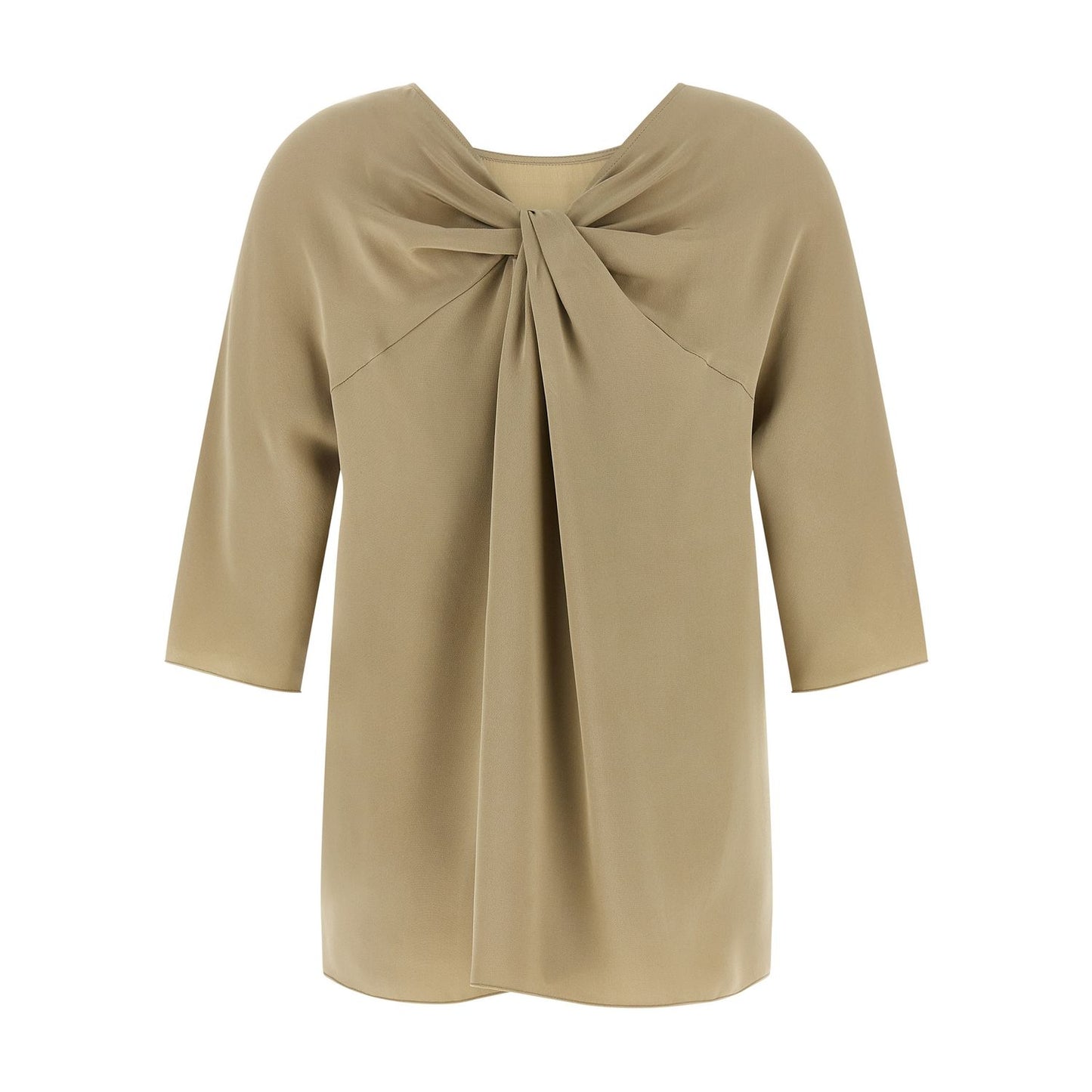 Max Mara Beige Silk Blouse