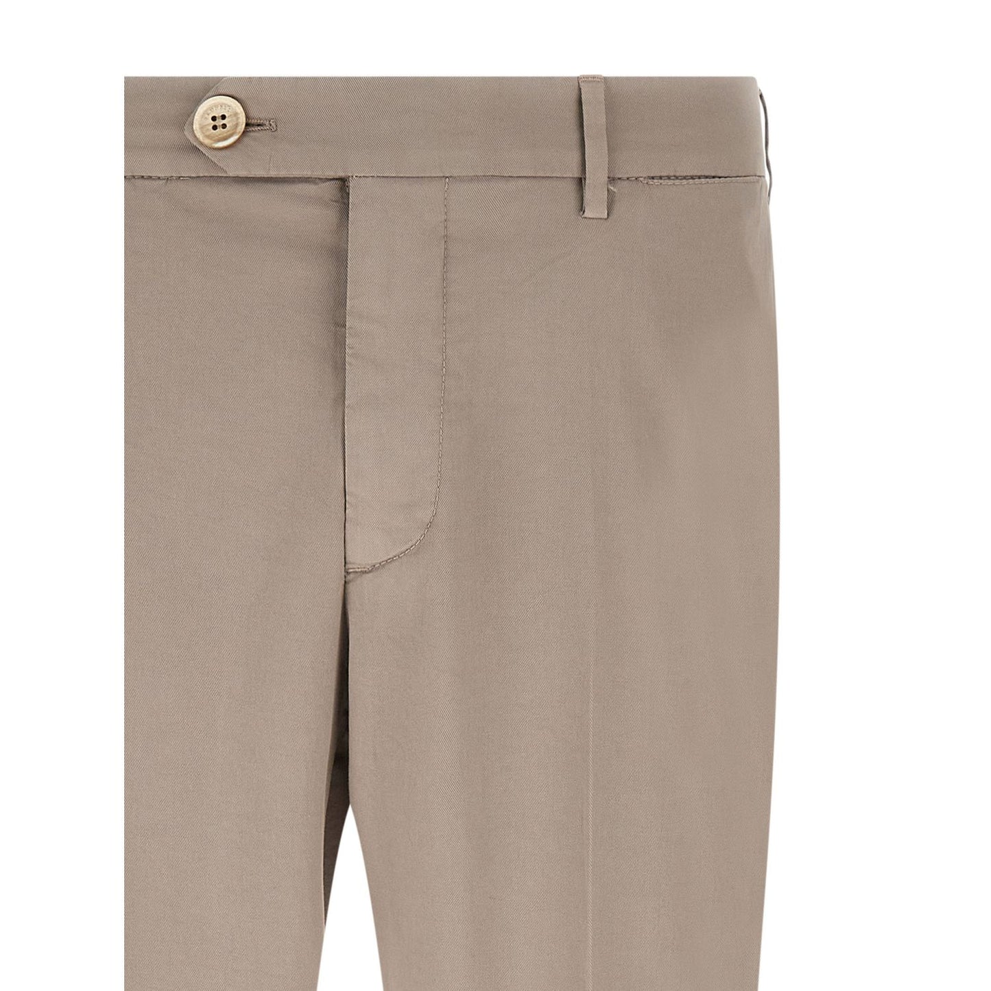 Brunello Cucinelli Beige Cotton Casual Pants