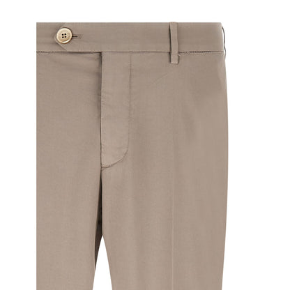 Brunello Cucinelli Beige Cotton Casual Pants