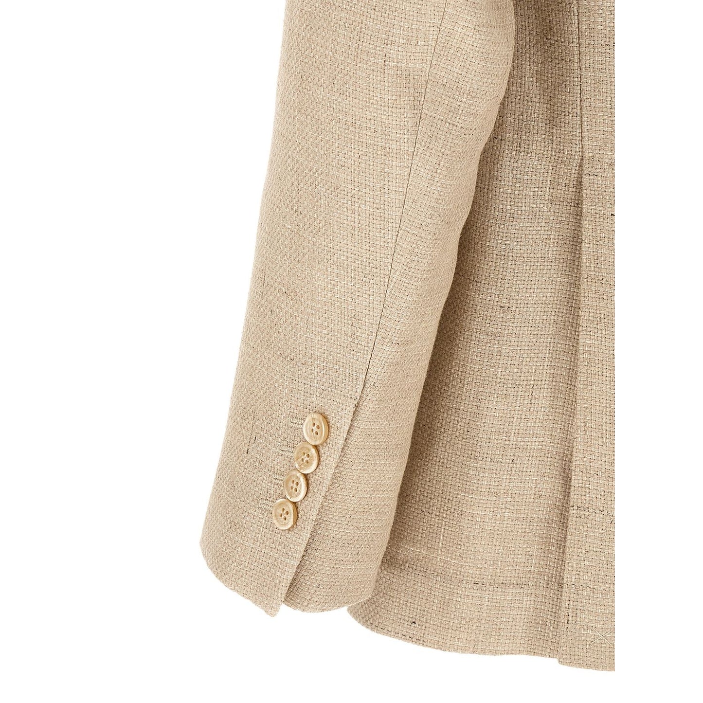 Brunello Cucinelli Beige Silk Two-Piece Suit