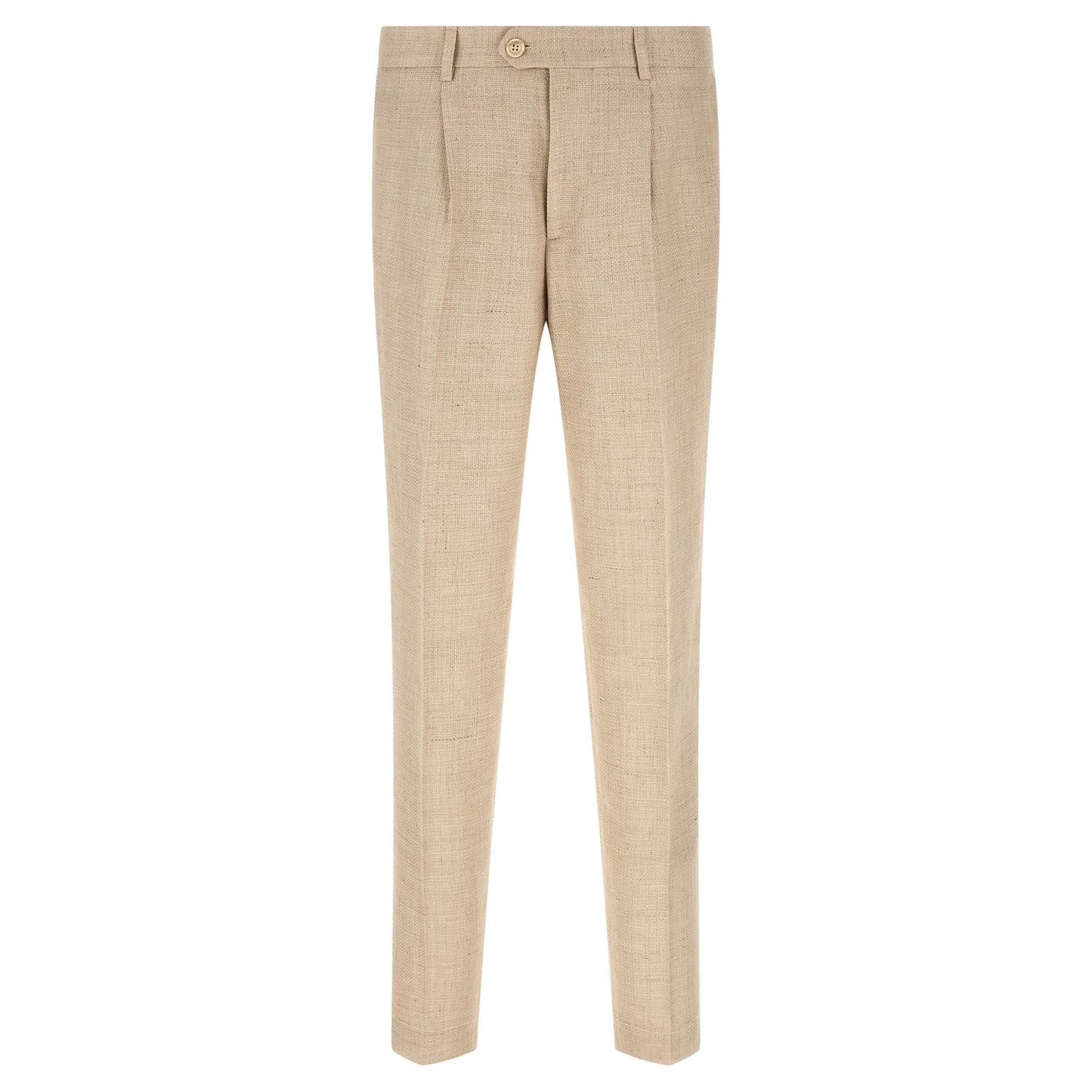 Brunello Cucinelli Beige Silk Two-Piece Suit