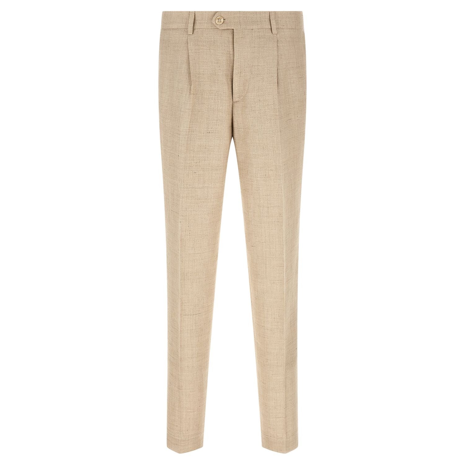Brunello Cucinelli Beige Silk Two-Piece Suit