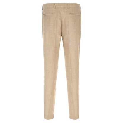 Brunello Cucinelli Beige Silk Two-Piece Suit