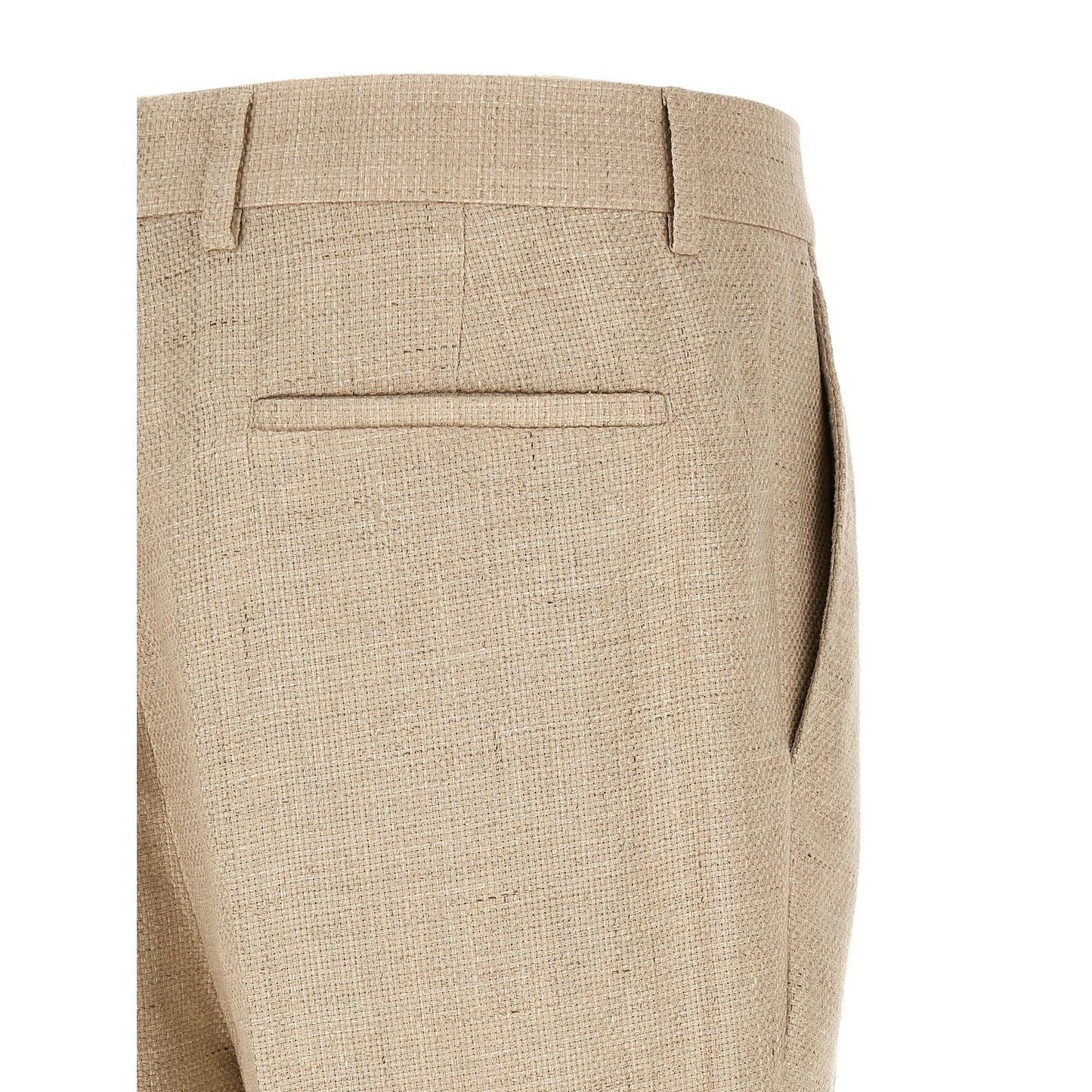 Brunello Cucinelli Beige Silk Two-Piece Suit