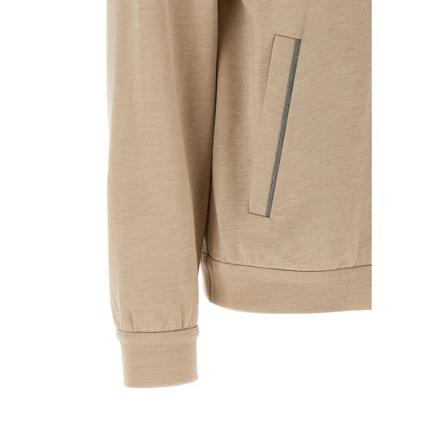 Brunello Cucinelli Beige Cotton Hoodie