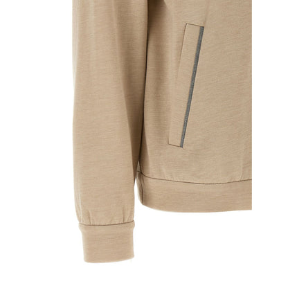 Brunello Cucinelli Beige Cotton Hoodie
