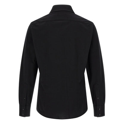 Brunello Cucinelli Black Cotton Blouse