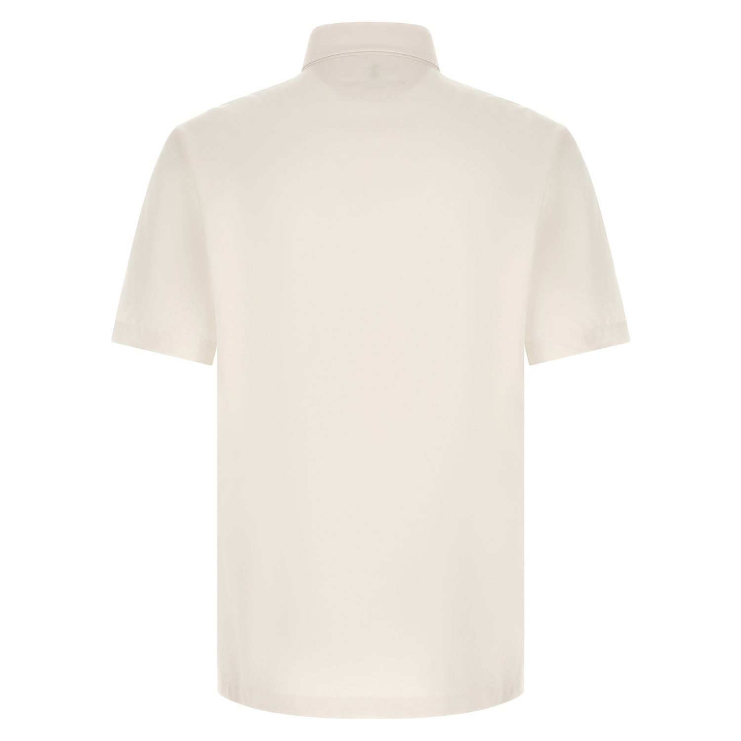 Brunello Cucinelli White Virgin Wool Polo Shirt