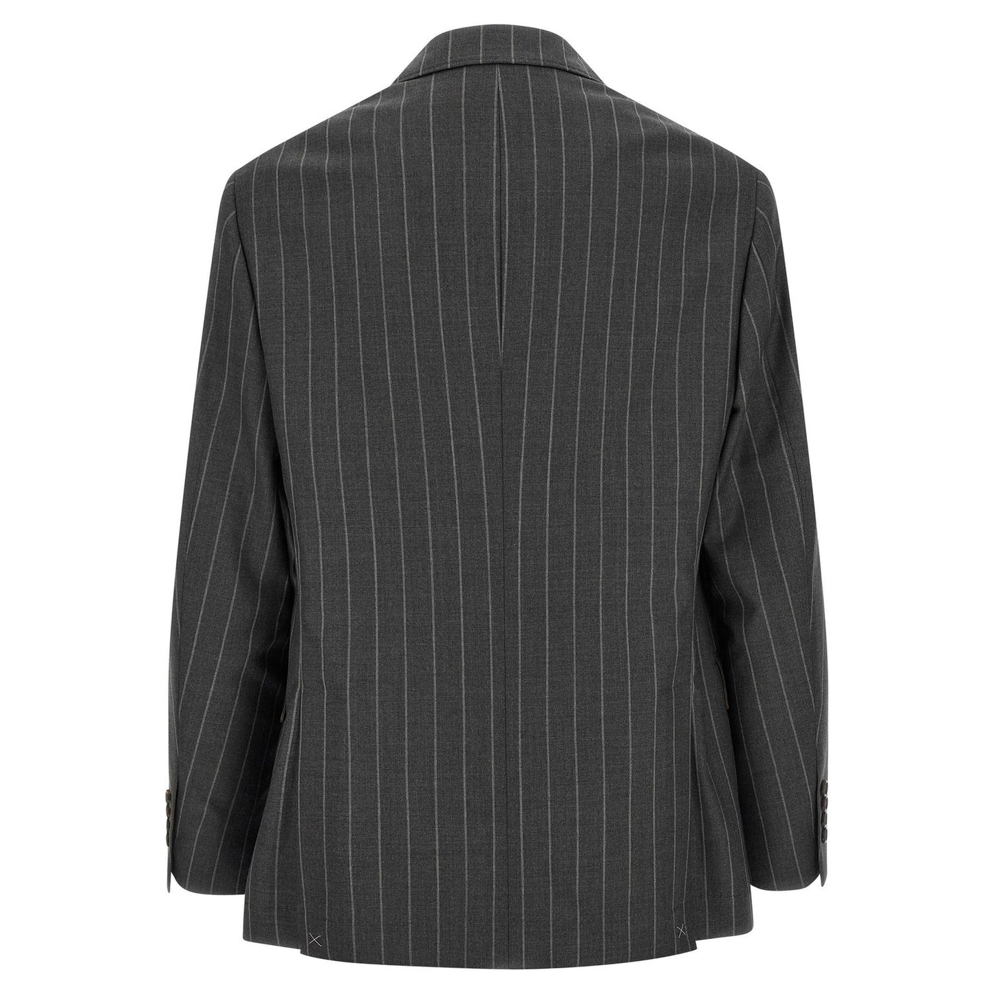 Brunello Cucinelli Gray Virgin Wool Blazer