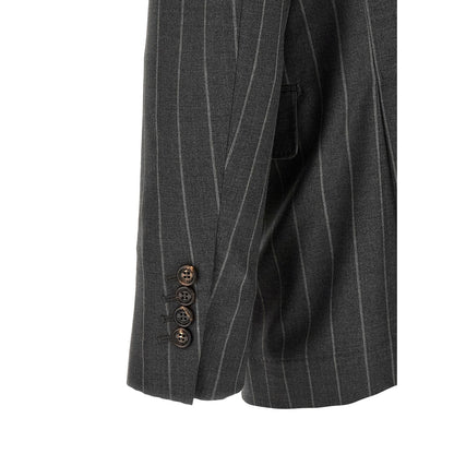 Brunello Cucinelli Gray Virgin Wool Blazer