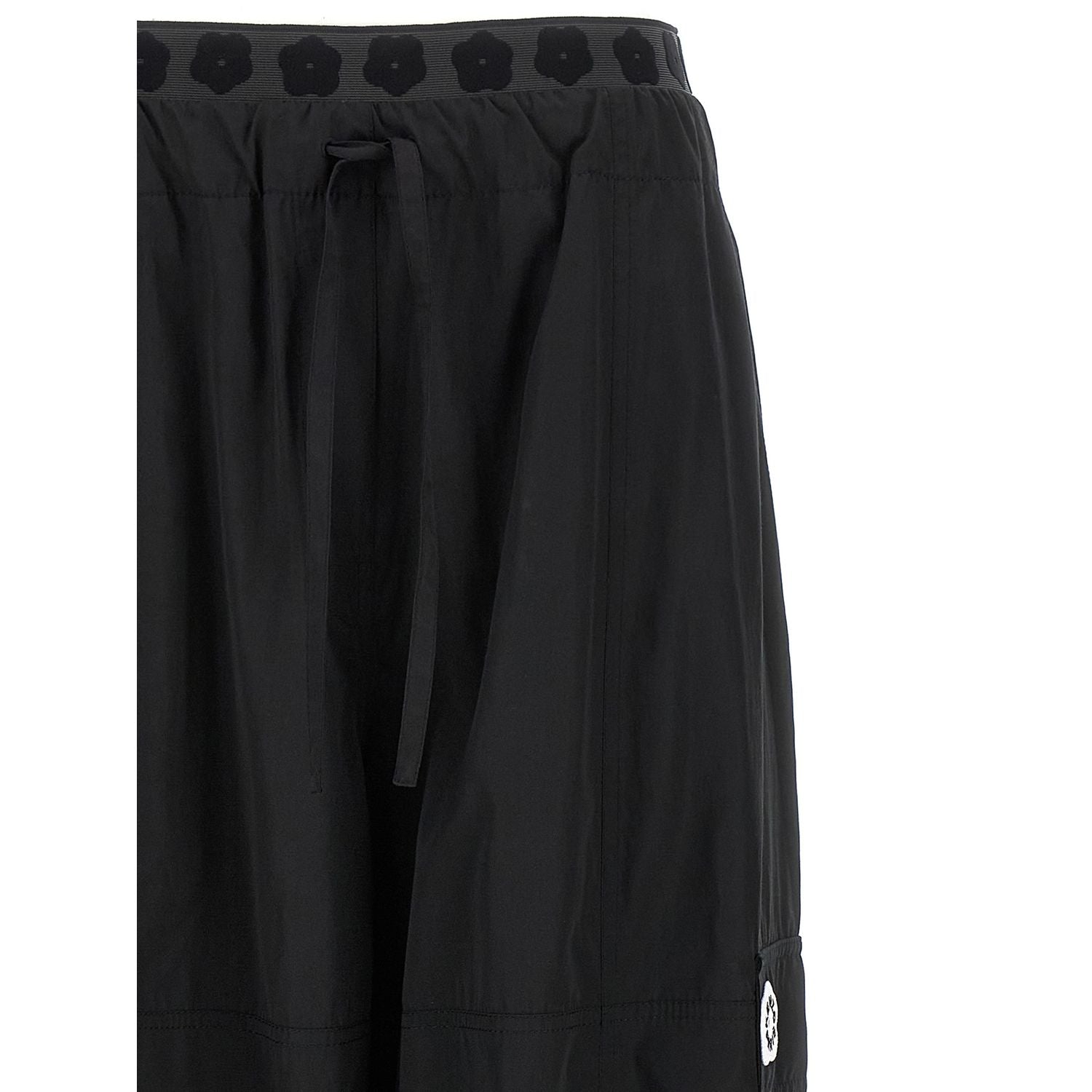 Kenzo Black Polyester Cargo Pants