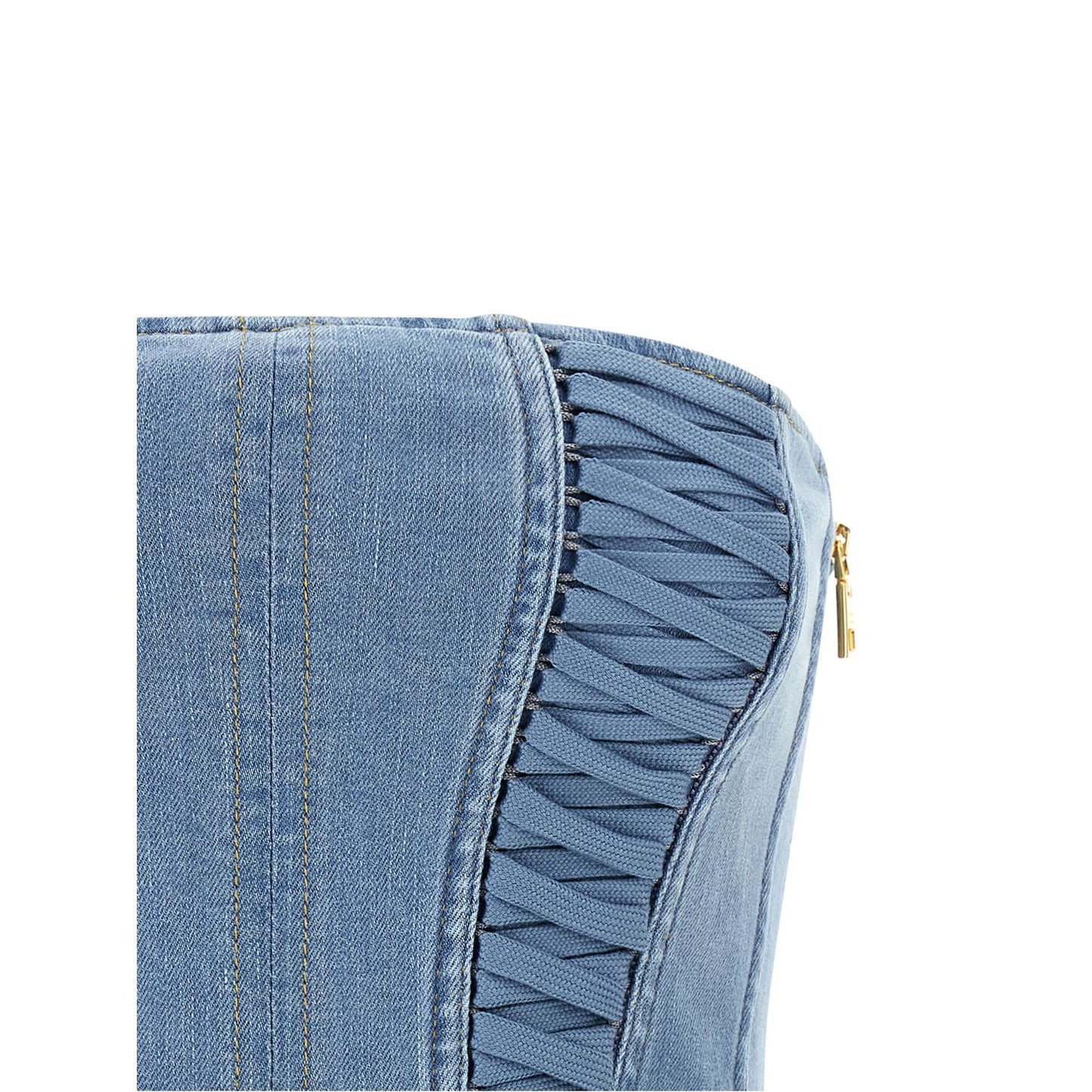 Elisabetta Franchi Blue Cotton Blouse