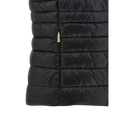 MooRER Black Polyester Sleeveless Jacket