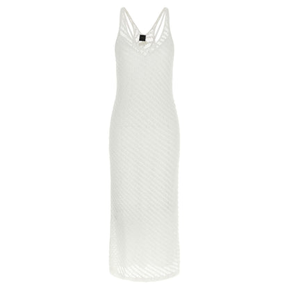 PINKO White Polyester Long Dress