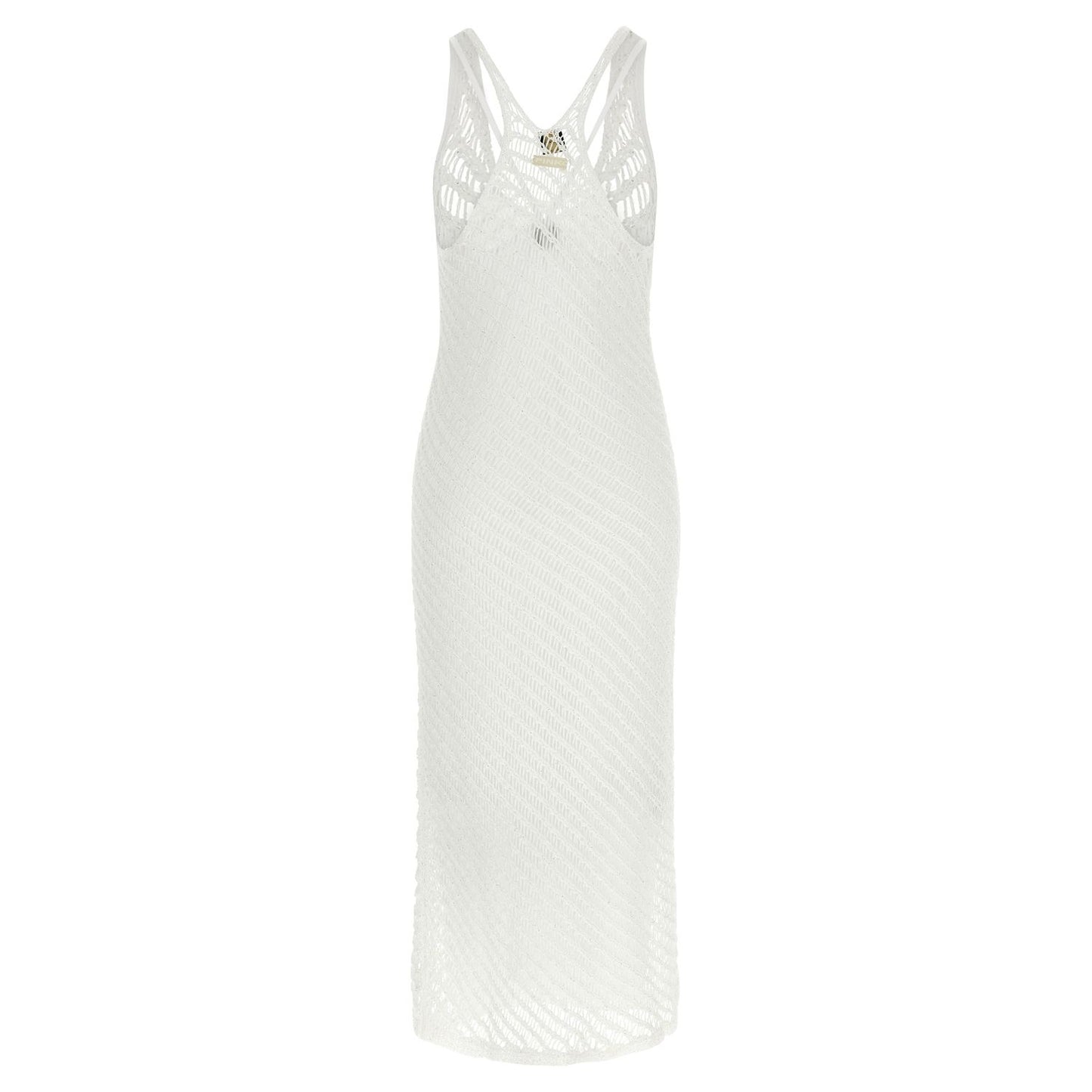 PINKO White Polyester Long Dress