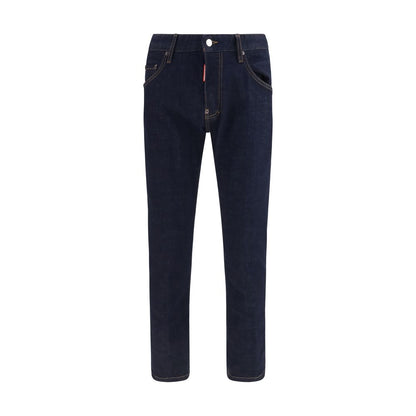 Dsquared² Blue Cotton Slim Fit Jeans