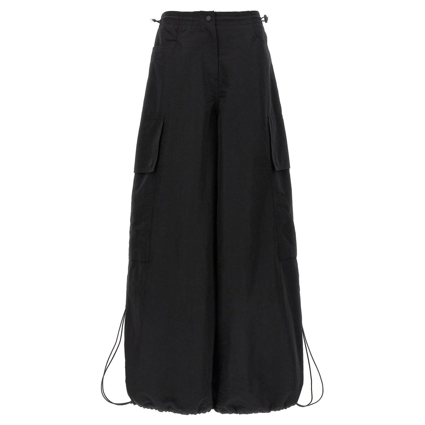 Palm Angels Black Polyamide Casual Pants