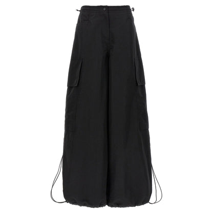 Palm Angels Black Polyamide Casual Pants