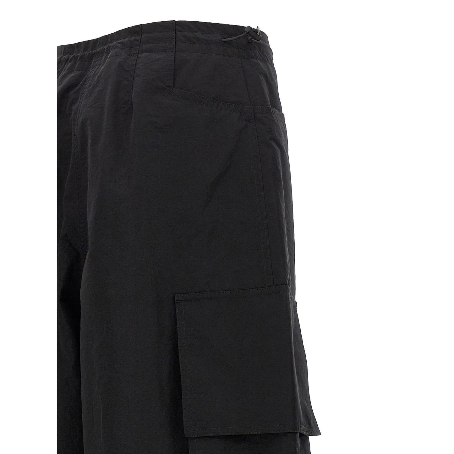 Palm Angels Black Polyamide Casual Pants