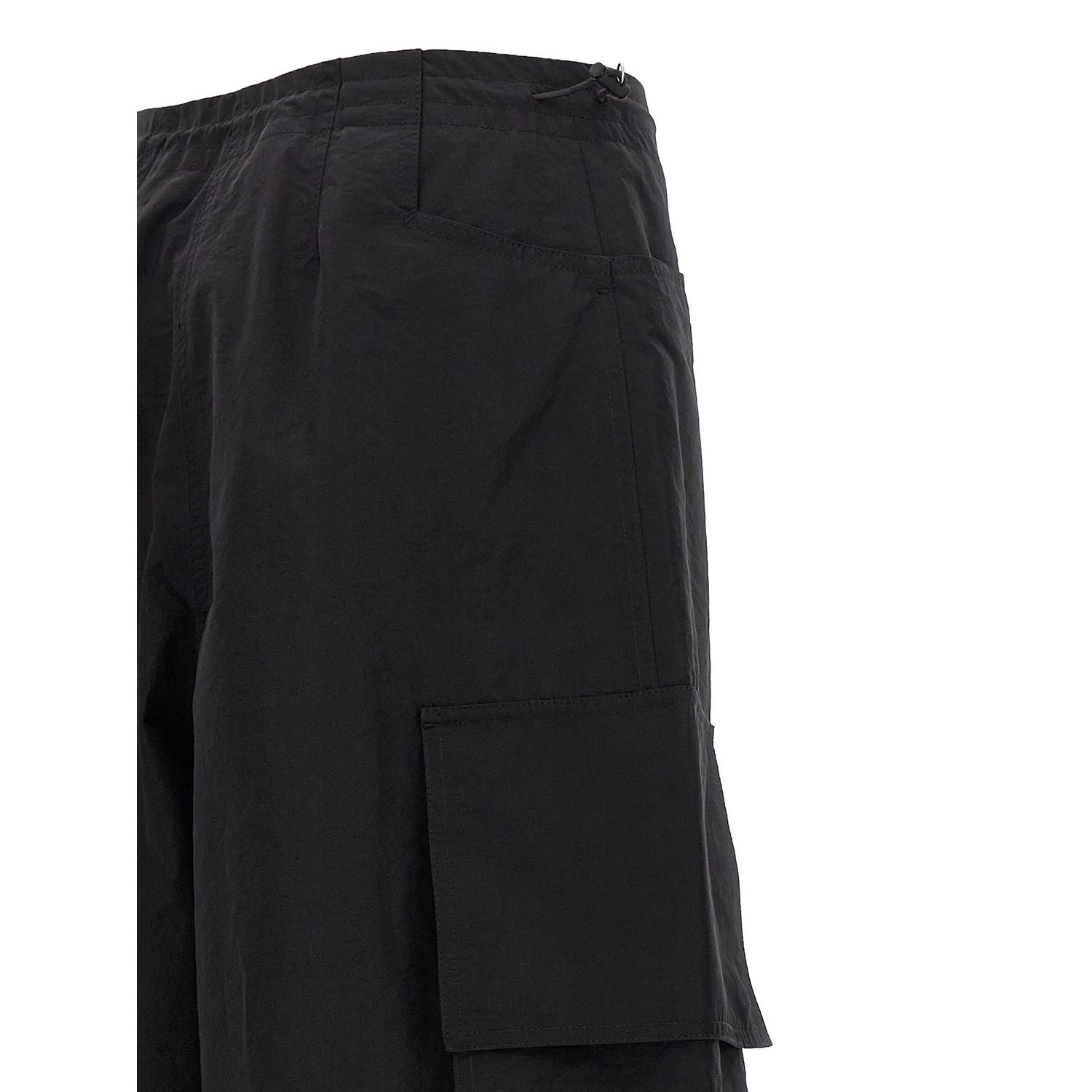 Palm Angels Black Polyamide Casual Pants