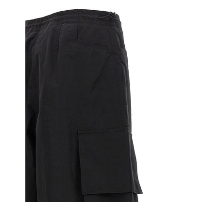 Palm Angels Black Polyamide Casual Pants