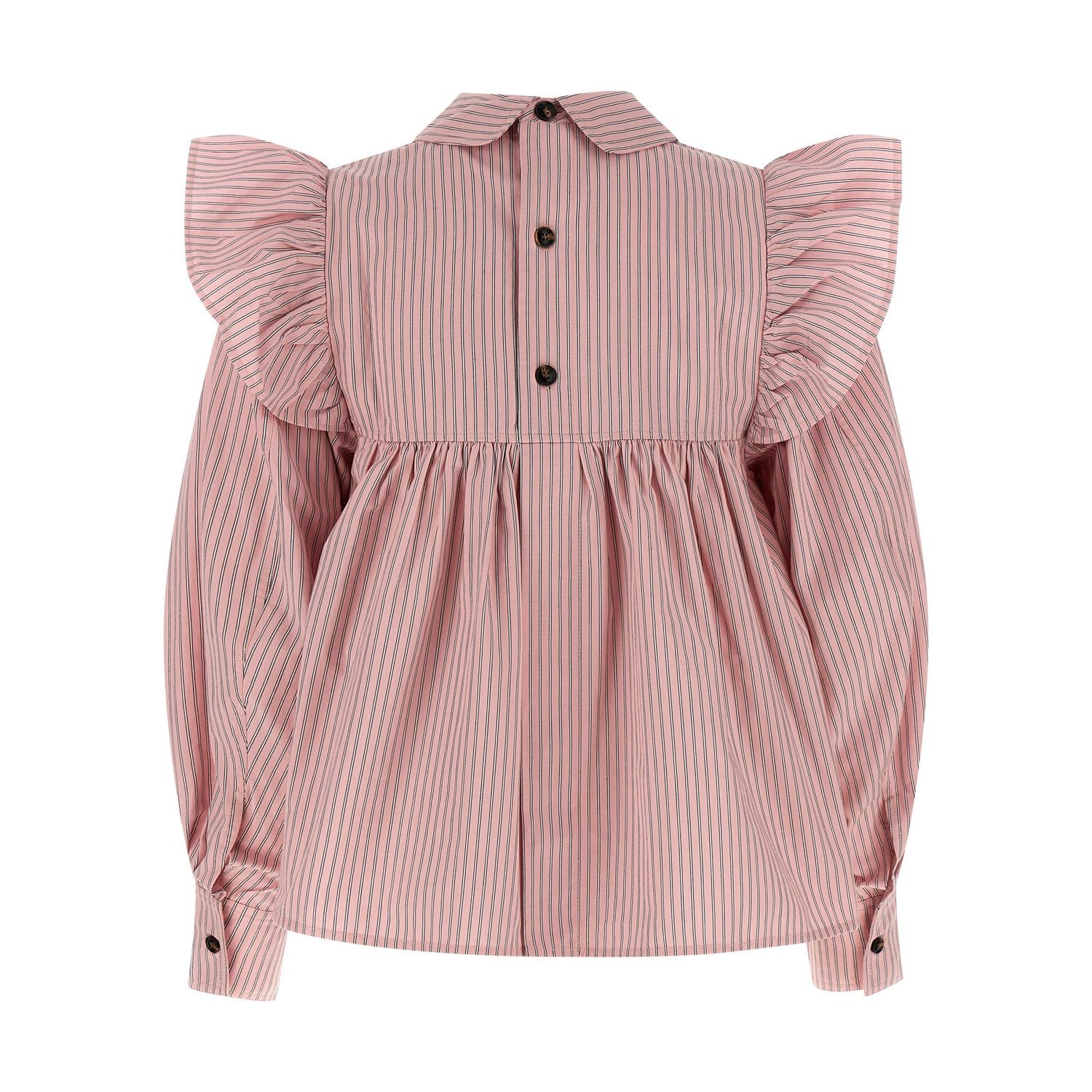 Ganni Multicolor Organic Cotton Blouse