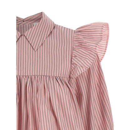 Ganni Multicolor Organic Cotton Blouse