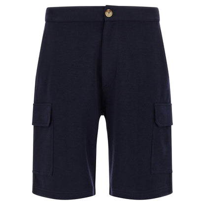 Brunello Cucinelli Blue Cotton Bermuda Shorts