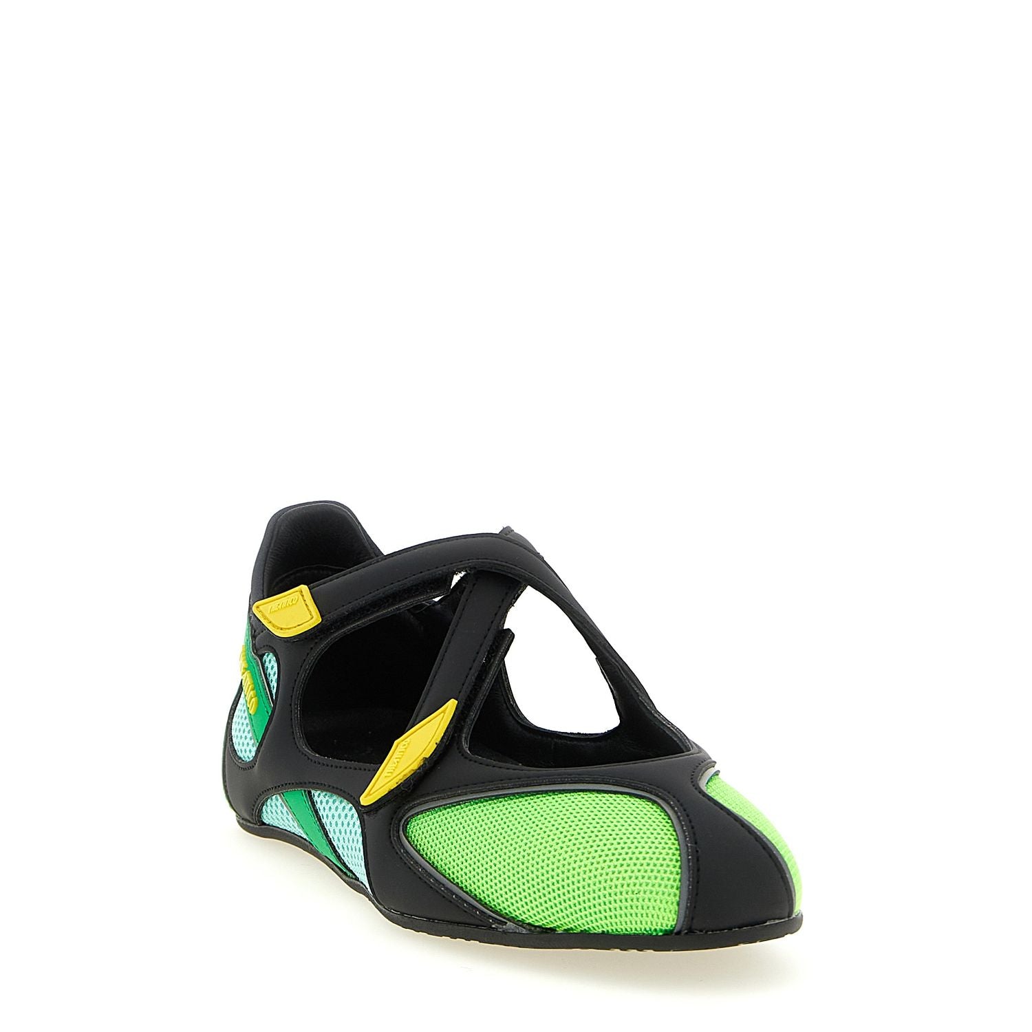 The Attico Bicolor Polyethylene Ballet Flats