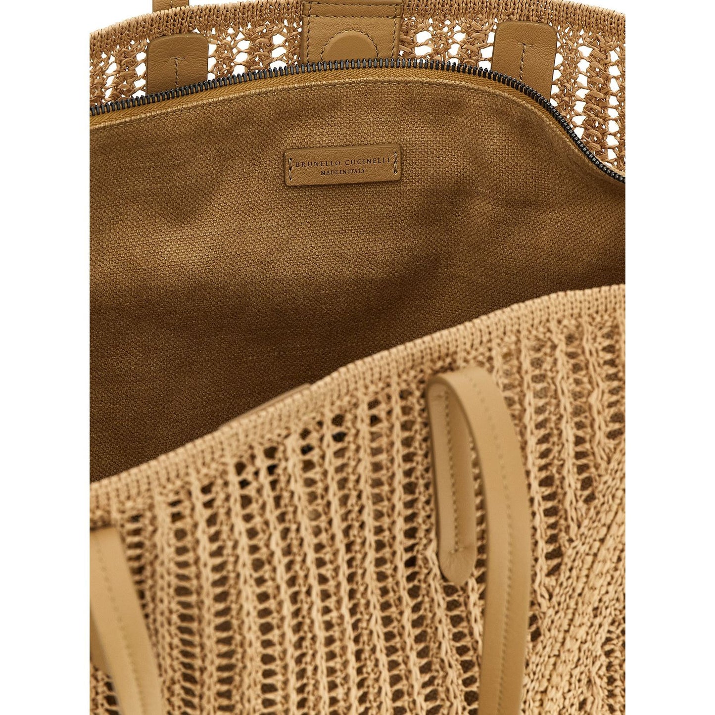 Brunello Cucinelli Beige Polyamide Shoulder Bag