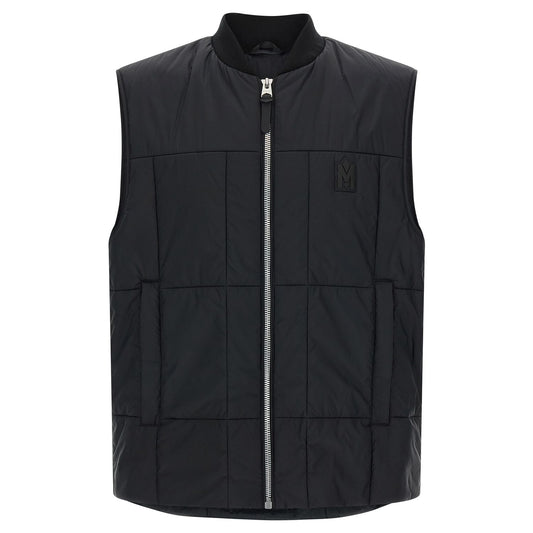 Mackage Black Nylon Sleeveless Jacket
