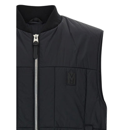 Mackage Black Nylon Sleeveless Jacket