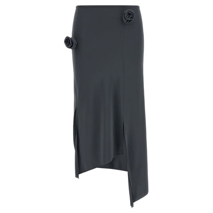 Coperni Gray Polyamide Midi Skirt