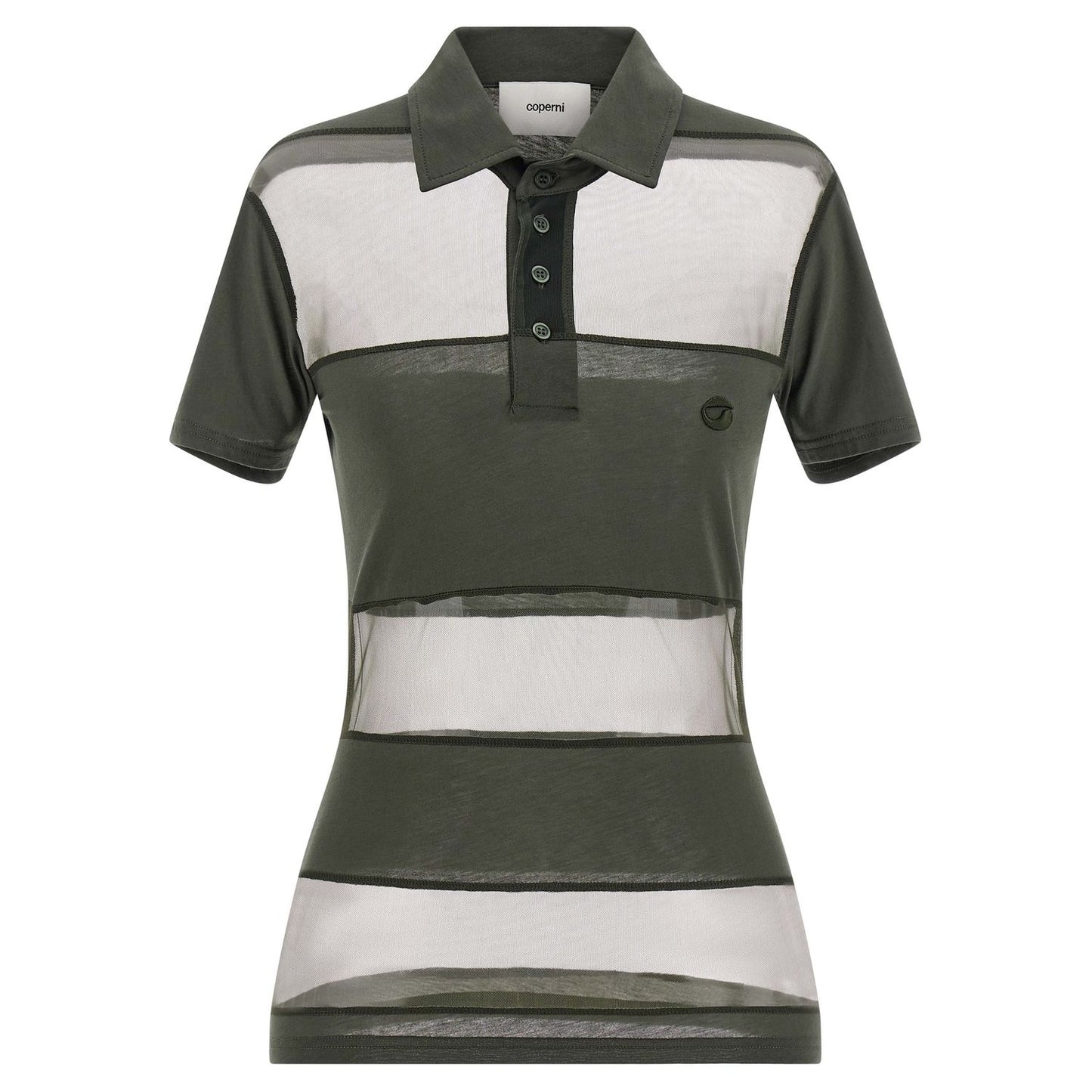 Coperni Bicolor Cotton Polo Shirt