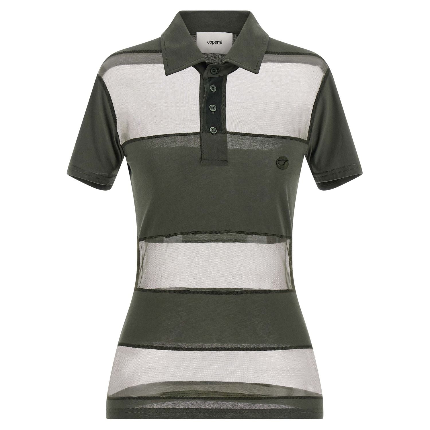 Coperni Bicolor Cotton Polo Shirt