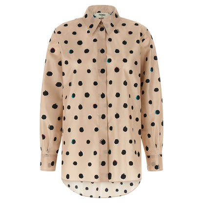 Fendi Multicolor Silk Blouse