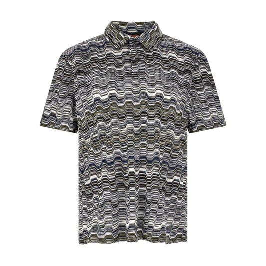 Missoni Bicolor Cotton Polo Shirt