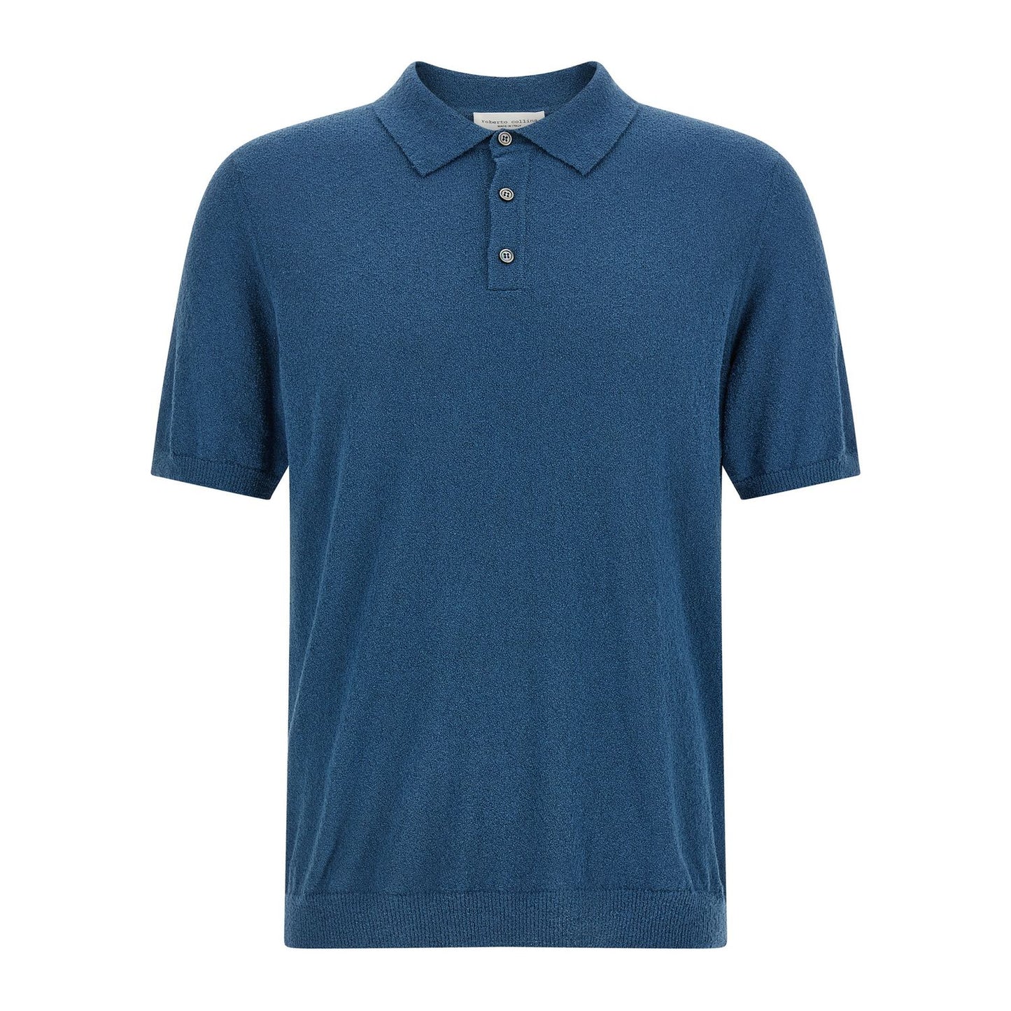 Roberto Collina Blue Cotton Polo Shirt